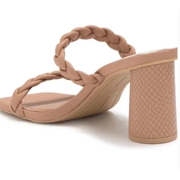 Dolce Vita Nairi Braided Sandals 8 NWOT Tan Heel Travel Beach Resort Cruise - Picture 2 of 8